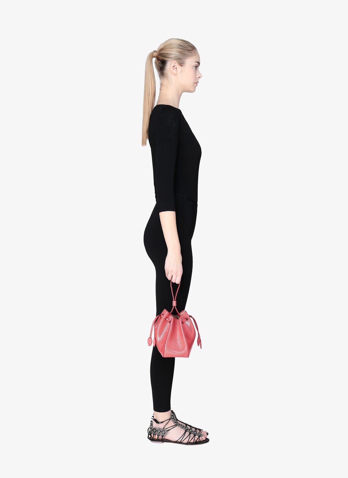 ROSE-MARIE SLEEVELESS VARAN GANSE CLOU PASTEQUE ALAÏA RED  ROSE-MARIE SLEEVELESS VARAN GANSE CLOU PASTEQUE